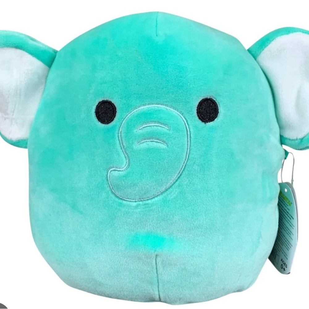 Squishmallows teal aqua Diego 12" elephant new!!!